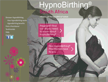 Tablet Screenshot of hypnobirthing.co.za